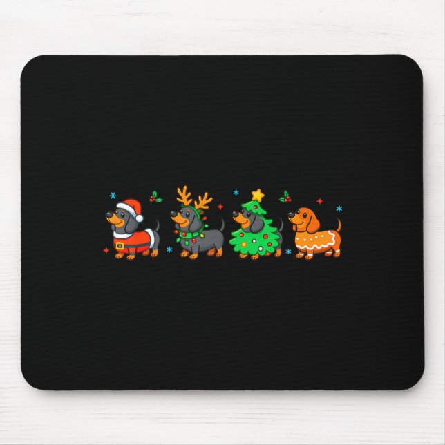 Christmas Dachshund Dog Weenie Merry Woofmas Dog M Musmatta (Framsidan)