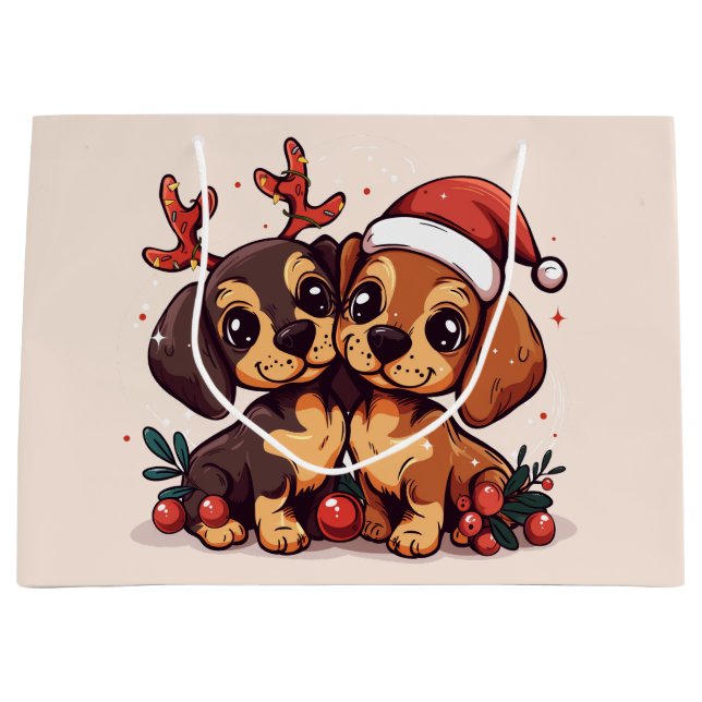 Christmas Dachshund Dogs (Framsidan)