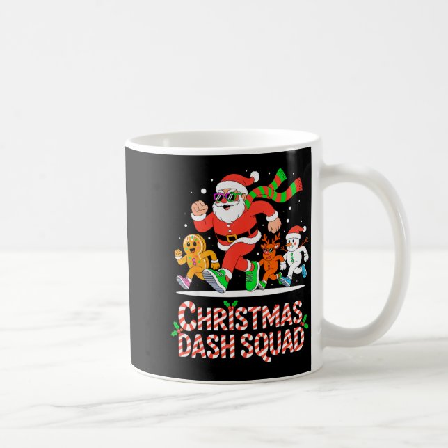 Christmas Dash Squad Running Runner Marathon Team  Kaffemugg (Höger)