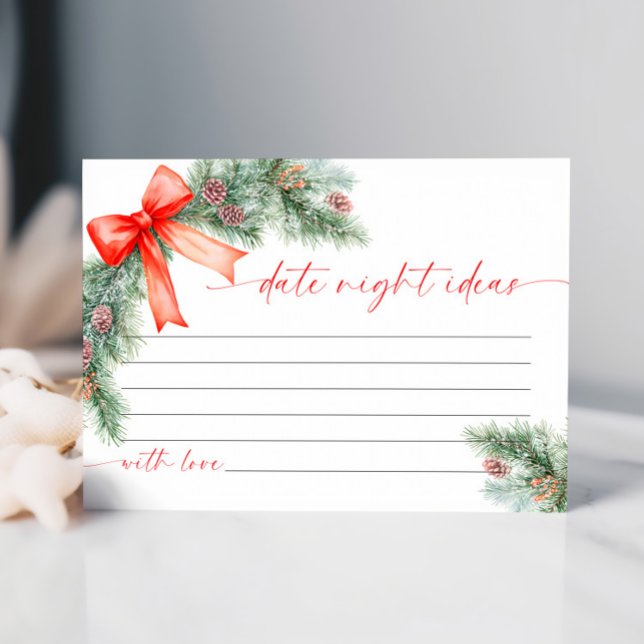 Christmas Date Night Ideas Card OSA Kort (Skapare uppladdad)