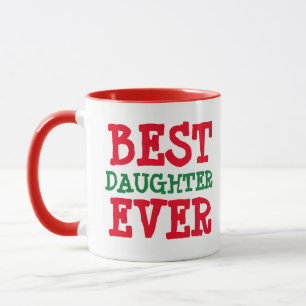CHRISTMAS DAUGHTER BÄST NÅGON COFFEE MUGG