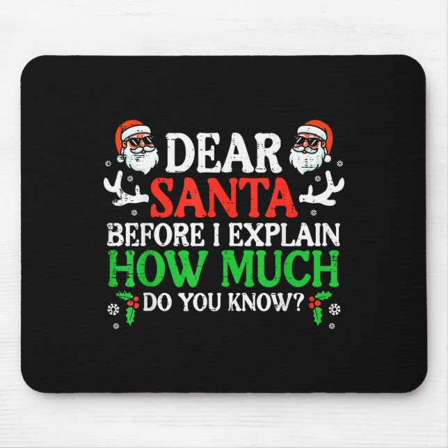 Christmas Dear Santa How Much Do You Know Xmas Wom Musmatta (Framsidan)