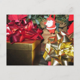 Christmas Decorations Holiday Postcard Vykort