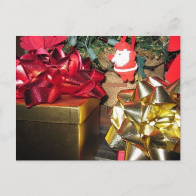 Christmas Decorations Holiday Postcard Vykort (Framsida)