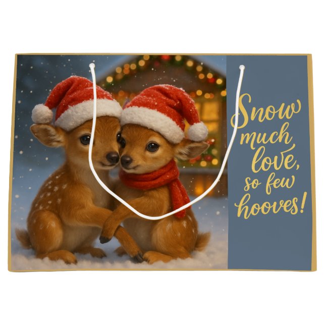 Christmas Deer Couple under Cozy Cabin Lights (Framsidan)