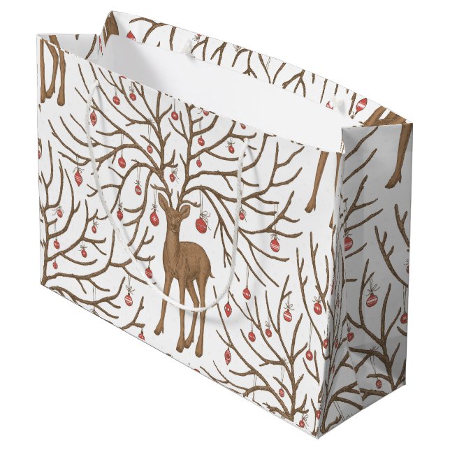 Christmas deer on white (Baksidan Vinklad)