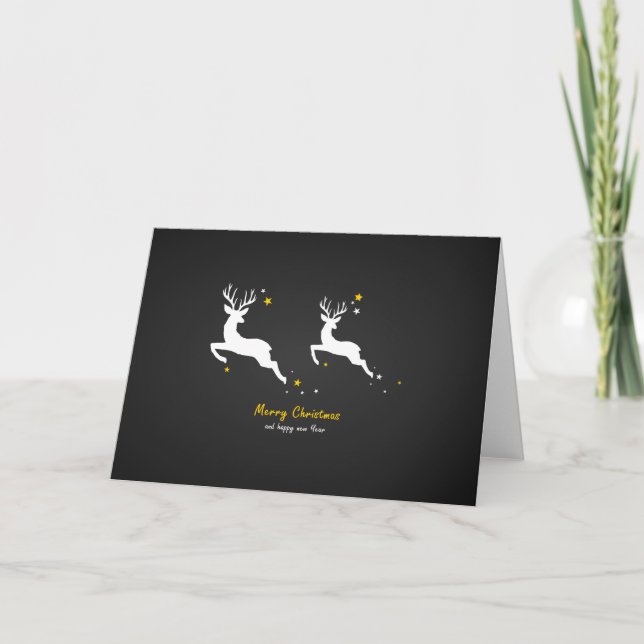 Christmas Deers Helgkort (Framsida)