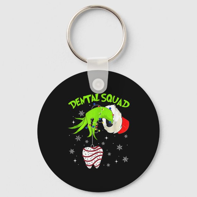 Christmas Dental Squad Cute Dentist Dental Hygieni Nyckelring (Framsida)