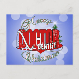 CHRISTMAS DENTIST HELG VYKORT