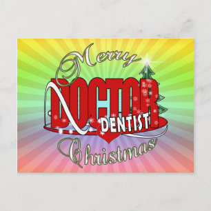 CHRISTMAS DENTIST HELG VYKORT