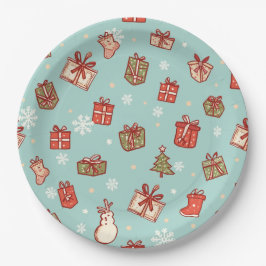 Christmas Design Paper Plates