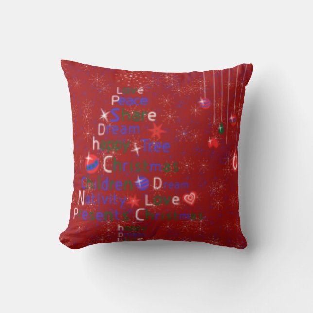CHRISTMAS DESIGNER DEKORATIV KUDDE - X MAS DECOR (Framsida)