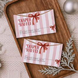 Christmas Diaper Raffle Card Tilläggskort
