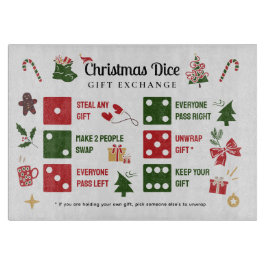 Christmas Dice Gift Exchange Cutting Board