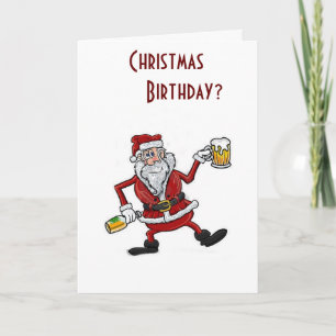 CHRISTMAS & DIN BIRTHAY=2 SKÄL TILL CELEBRATE HELGKORT