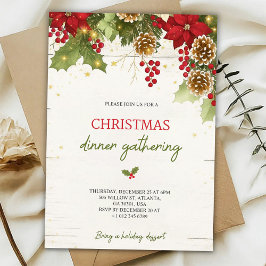 Christmas dinner invitation card inbjudningar