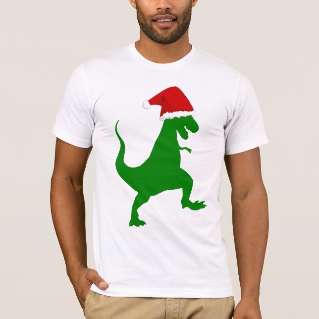 CHRISTMAS DINOSAUR FUNNY T-Shirts (Framsida)