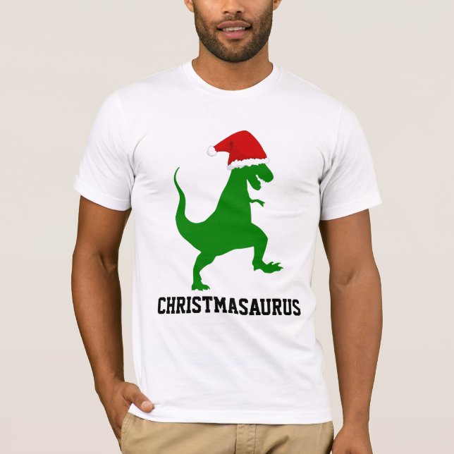 CHRISTMAS DINOSAUR T-Shirts (Framsida)
