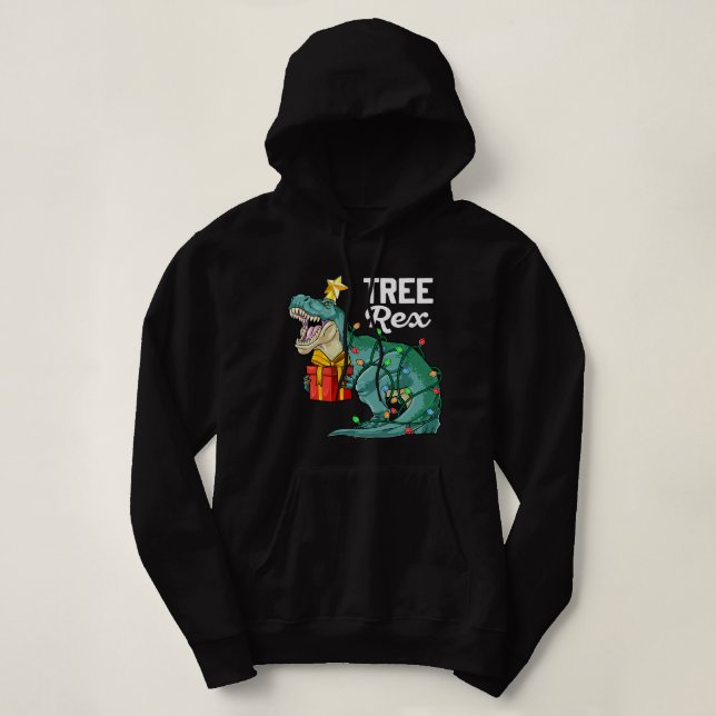 Christmas Dinosaur Tree Rex Cute Boys Kids TRex Xm T Shirt (Design framsida)