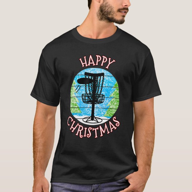 Christmas Disc Golf Disc Golfer Xmas 2022 T Shirt (Framsida)