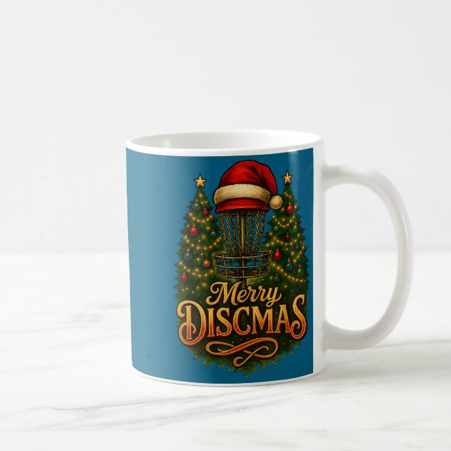 Christmas Disc Golf Merry Discmas  Kaffemugg (Höger)