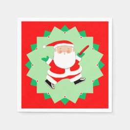 Christmas Disc Golf Party Pappersservett