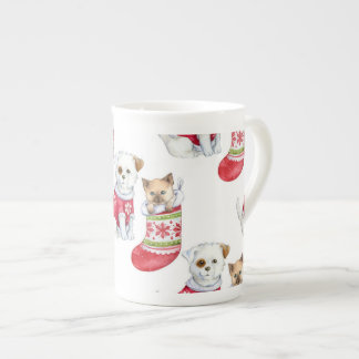 Christmas Dog & Cat Benporslin Mugg