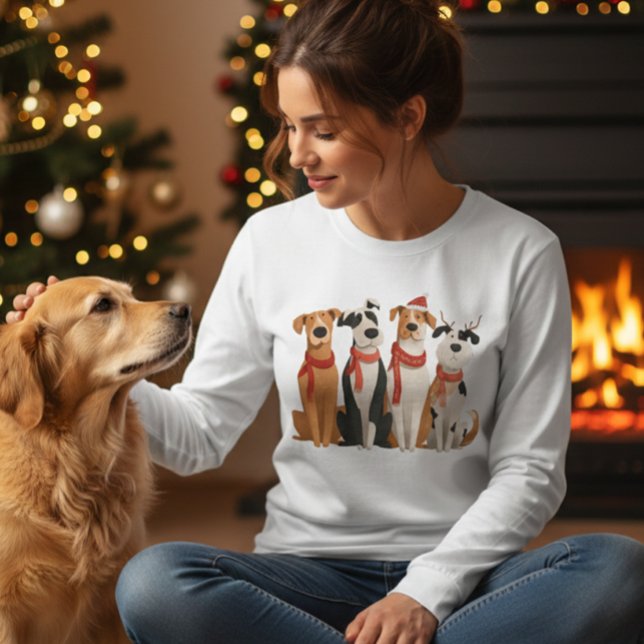 Christmas Dogs T Shirt (Skapare uppladdad)