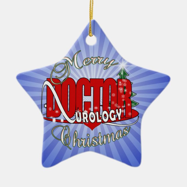 CHRISTMAS DOKTOR UROLOGY UROLOGIST JULGRANSPRYDNAD KERAMIK (Framsidan)