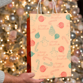 Christmas Doodle Pattern | Snowmen, Trees & Candy 