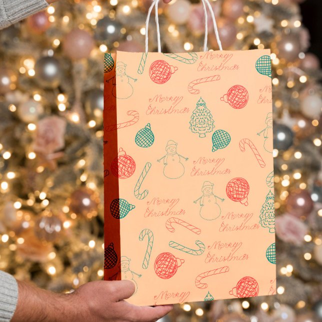 Christmas Doodle Pattern | Snowmen, Trees & Candy  (Skapare uppladdad)