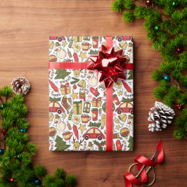 Christmas Doodle Wrapping Paper Presentpapper