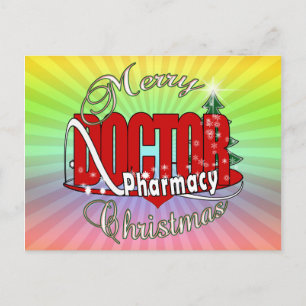CHRISTMAS DR DOKTOR PHARMACY HELG VYKORT