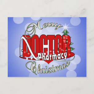 CHRISTMAS DR DOKTOR PHARMACY HELG VYKORT