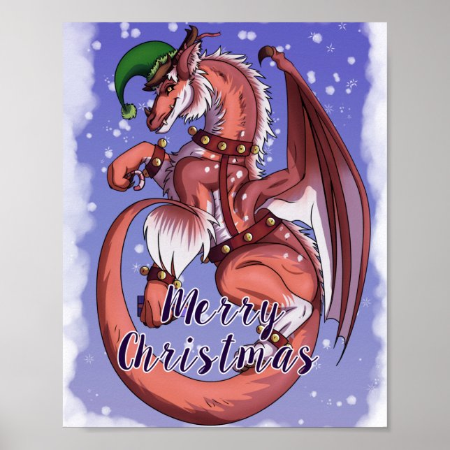 Christmas Dragon Poster (Framsidan)
