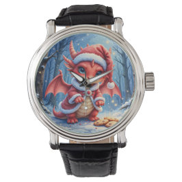 Christmas dragon, too cute to arrest,  armbandsur