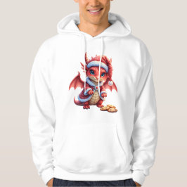 Christmas dragon, too cute to arrest,  hoodie