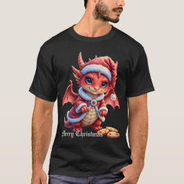 Christmas dragon, too cute to arrest,  t shirt