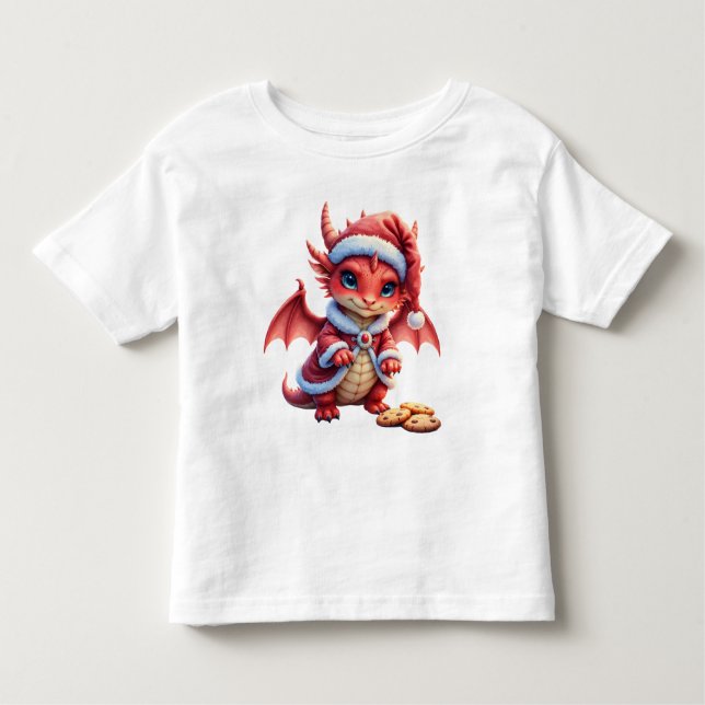 Christmas dragon, too cute to arrest,  t shirt (Framsida)
