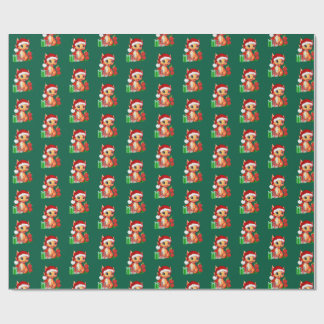 Christmas Dragon Wrapping paper Presentpapper