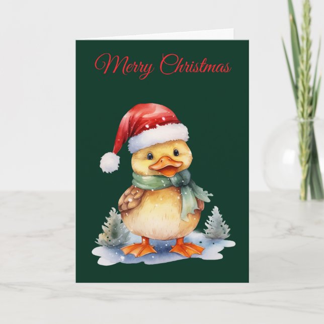 Christmas Duck Helgkort (Framsida)