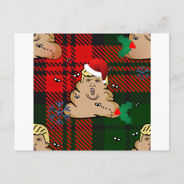 christmas-dumptrast helg vykort (Framsida)