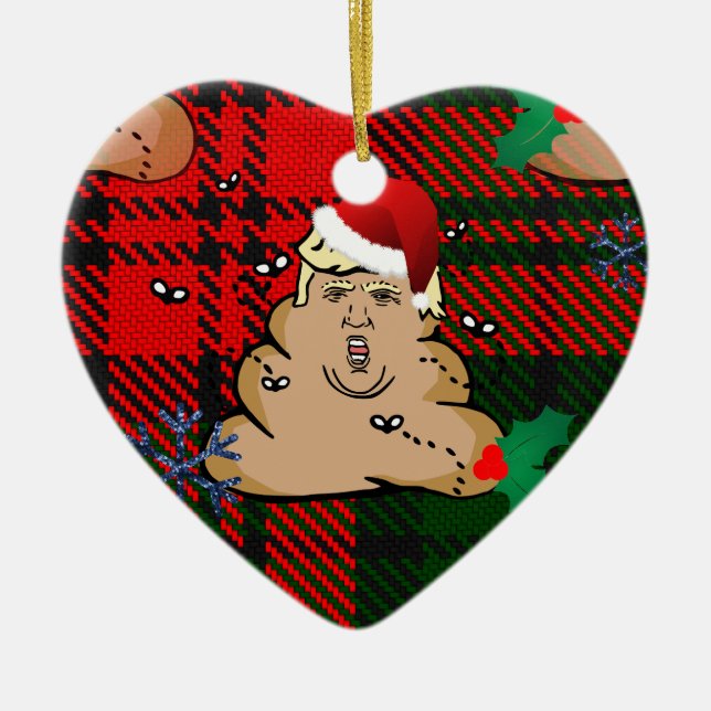christmas-dumptrast julgransprydnad keramik (Framsidan)