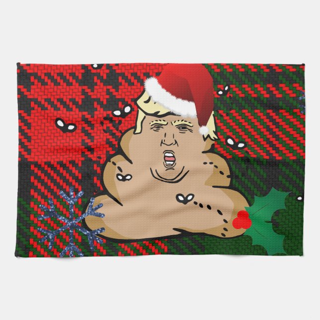 christmas-dumptrast kökshandduk (Horisontell)