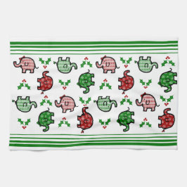 Christmas Elephant Kitchen Towel Kökshandduk