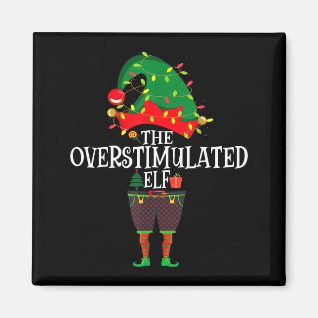 Christmas Elf Family Matching Group The Elf Overst Magnet (Framsidan)