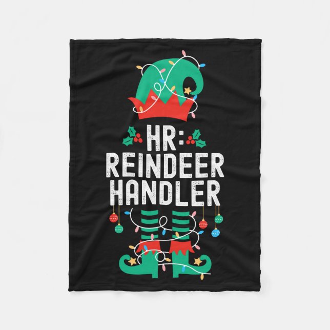 Christmas Elf Office Team Party Family Matching  Fleecefilt (Framsidan)