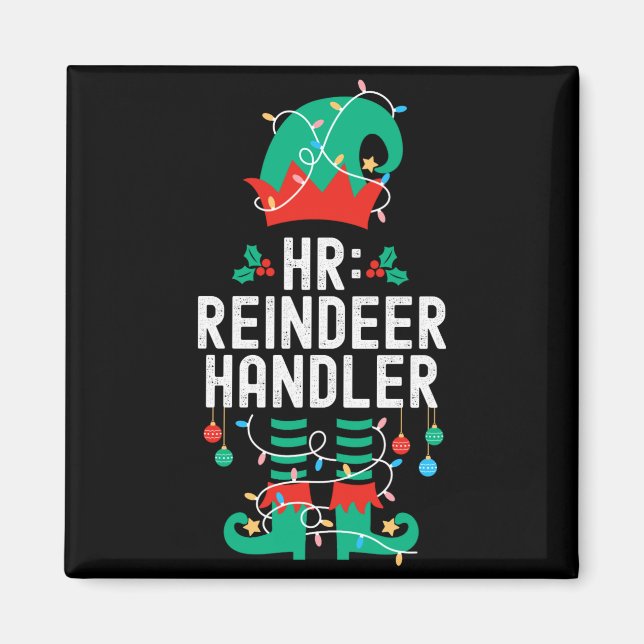 Christmas Elf Office Team Party Family Matching  Magnet (Framsidan)