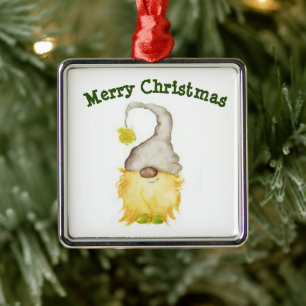 **CHRISTMAS ELLER WINTER GNOME** CHRISTMAS ORNATIO JULGRANSPRYDNAD METALL