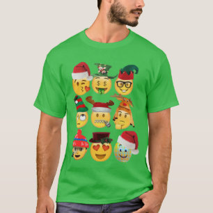 christmas emoji dekoration Tomt, lustig design T Shirt